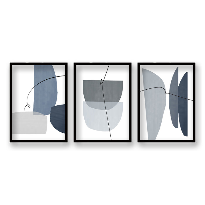 Cuadro Trio Elegancia Geométrica