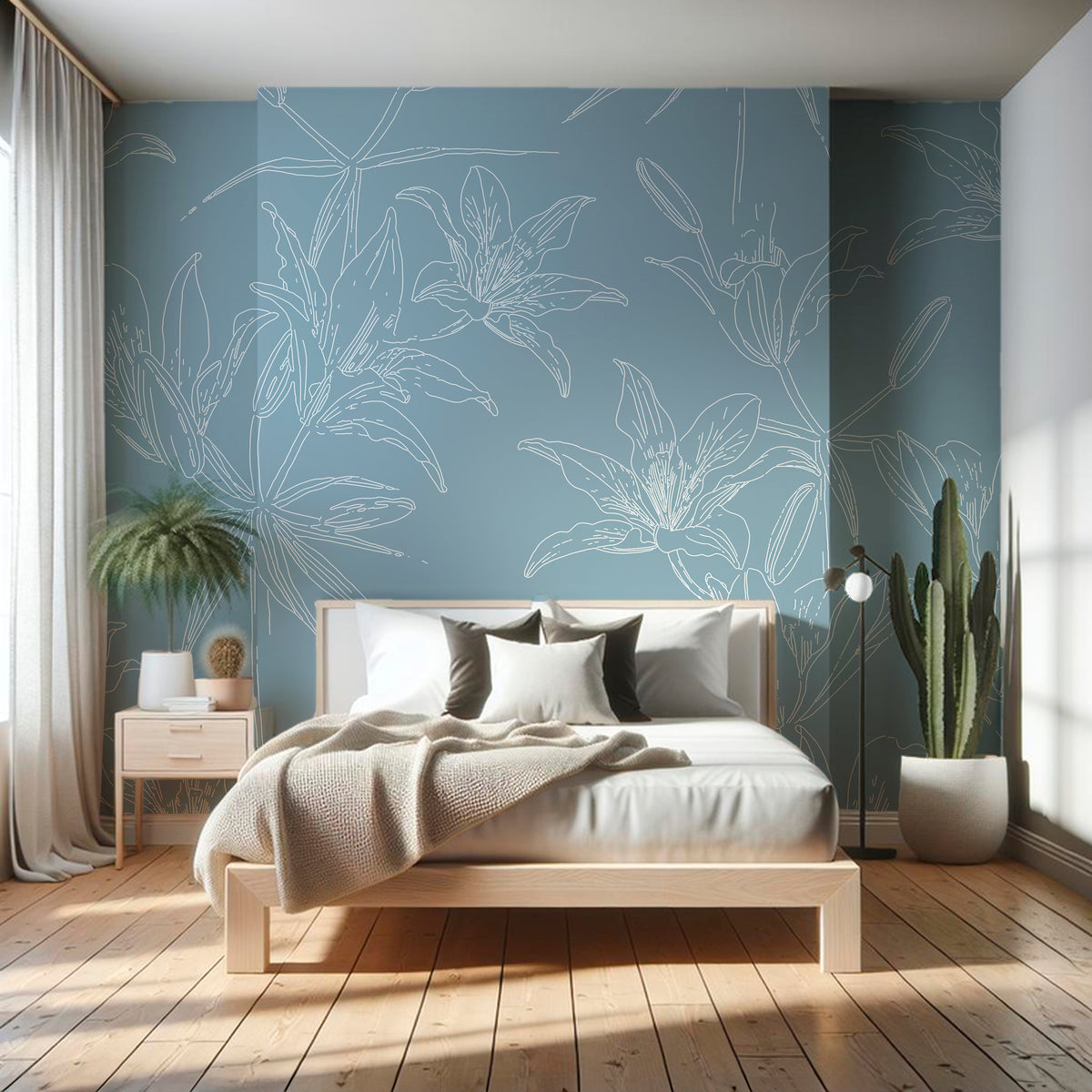 Papel Mural White Line