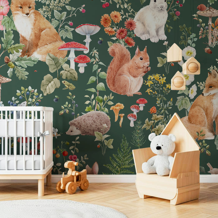 Papel Mural Animal Green