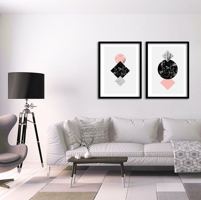 Cuadro Duo Negro Pink