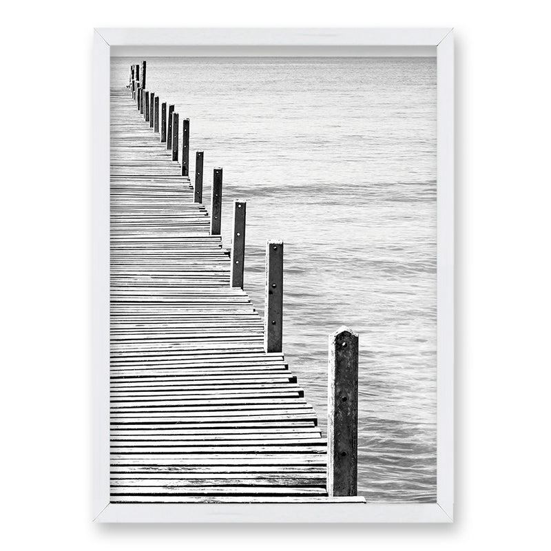 Cuadro Muelle en Gris I