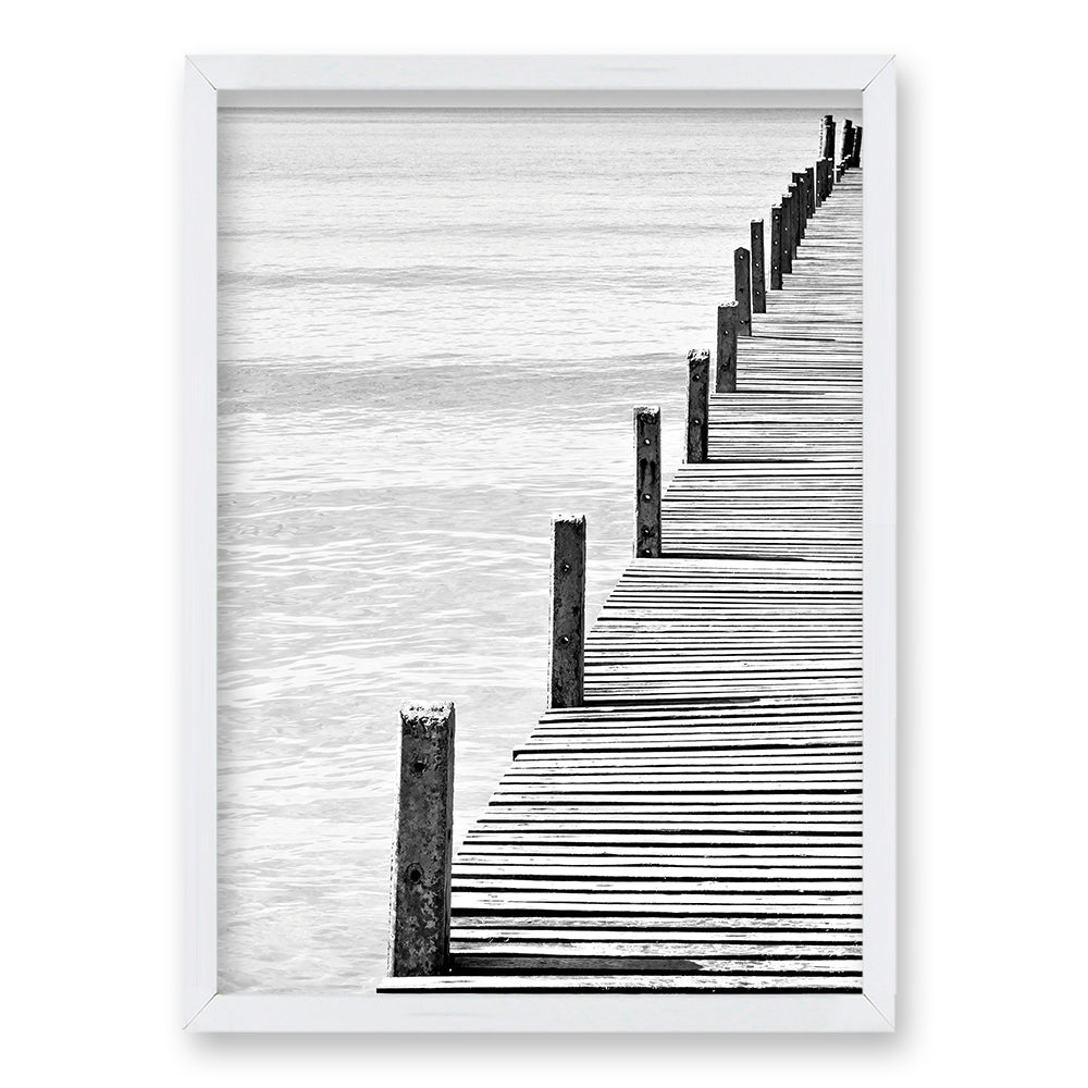 Cuadro Muelle en Gris II