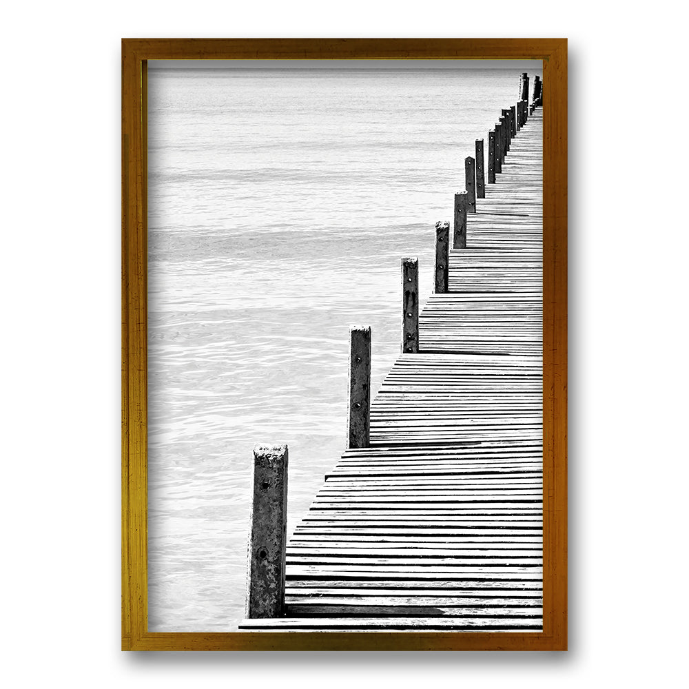 Cuadro Muelle en Gris II