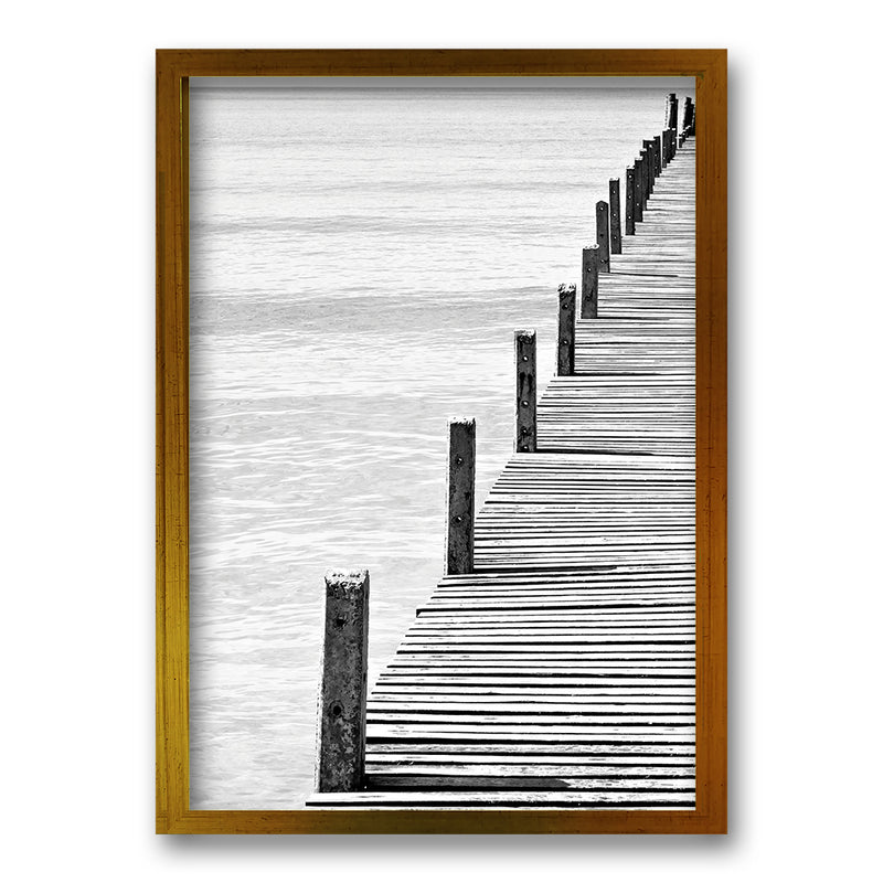 Cuadro Muelle en Gris II