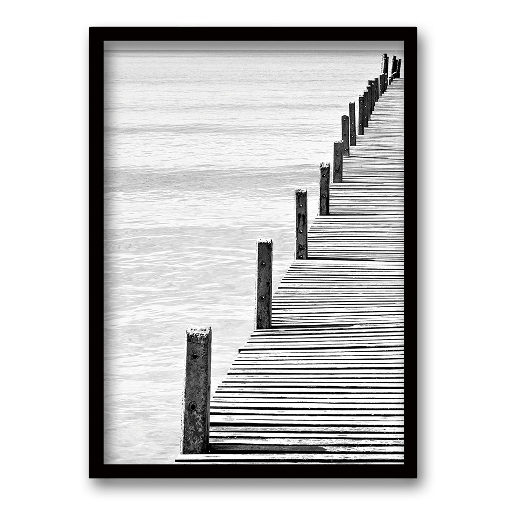 Cuadro Muelle en Gris II
