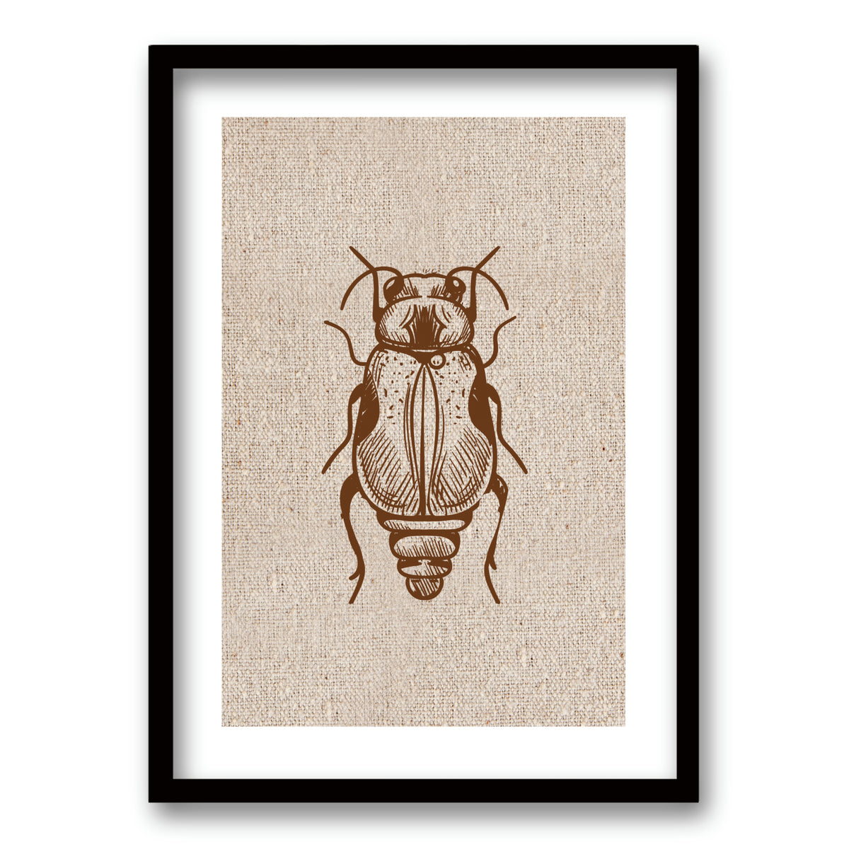 Cuadro Escarabajo en Lino
