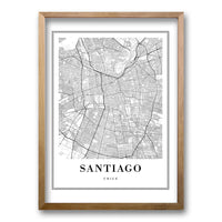 Cuadro Plano de Santiago, Chile