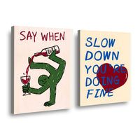 Canvas duo Say when