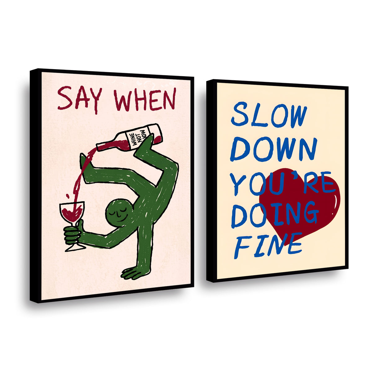 Canvas duo Say when