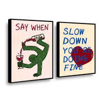 Canvas duo Say when