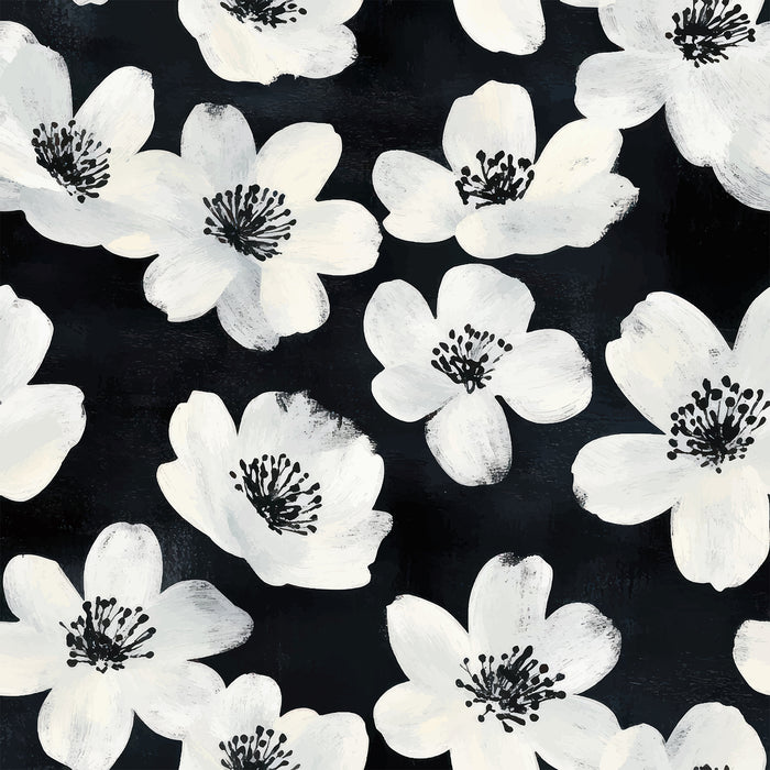 Papel Mural White Flower