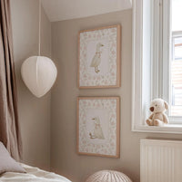 Cuadro Duo Ganso Floral