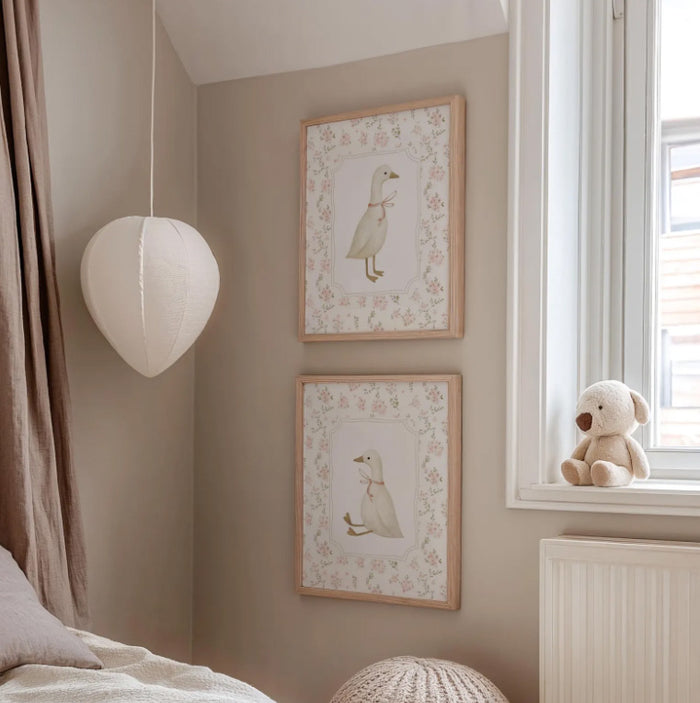 Cuadro Duo Ganso Floral