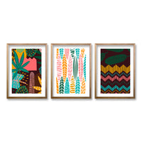 Cuadro Trio Madera Summer Time