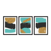 Cuadro Trio Negro Gold