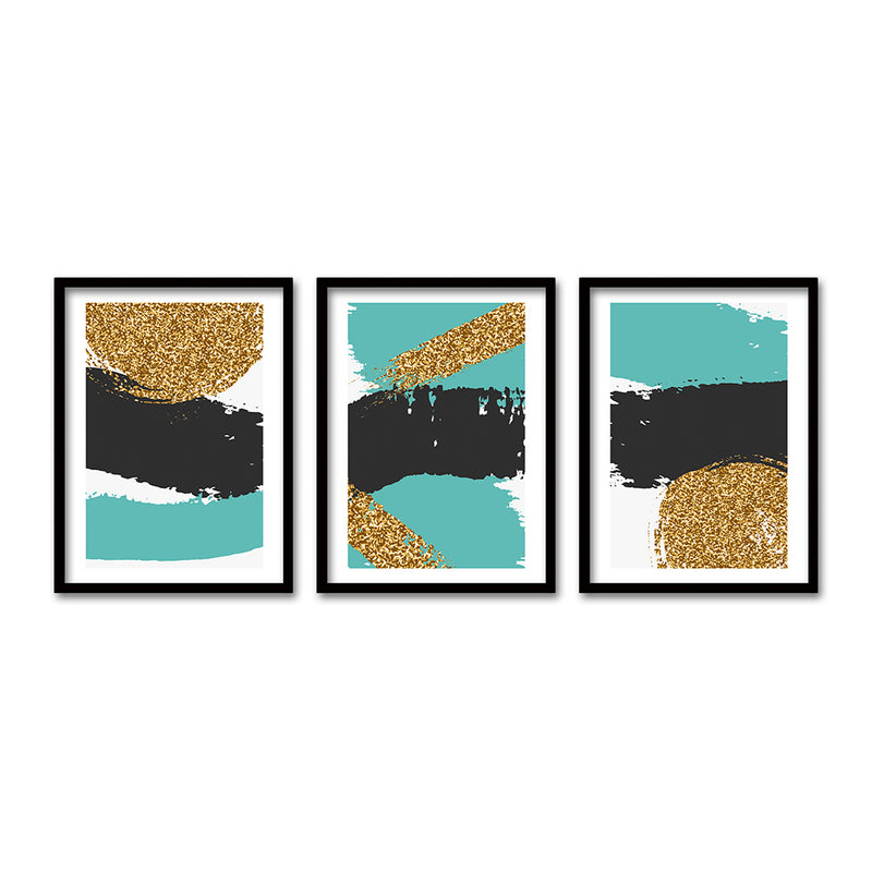 Cuadro Trio Negro Gold