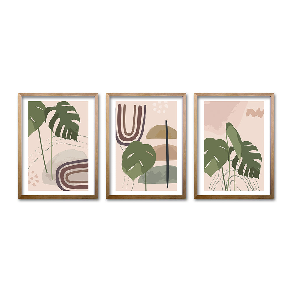 Cuadro Trio Madera Otoño