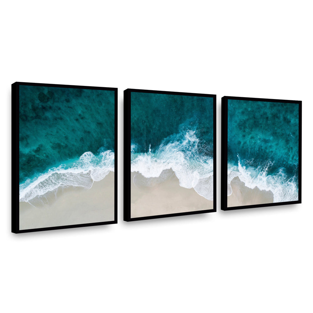 Canvas trio Olas Turquesas