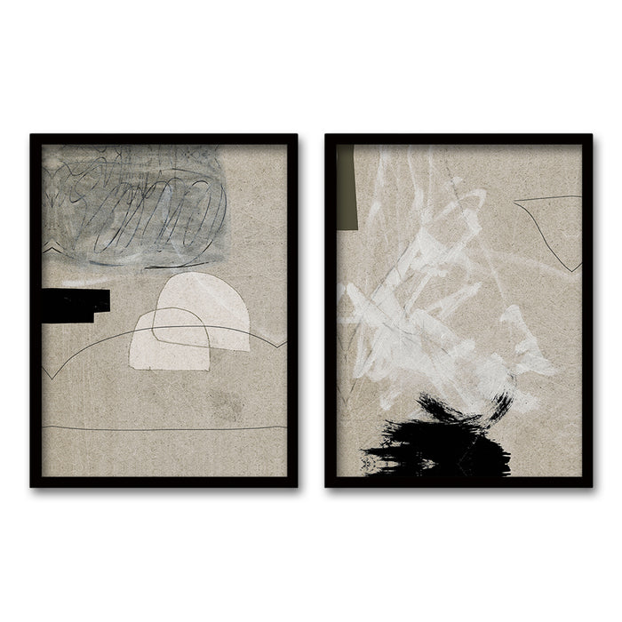 Cuadro Duo Abstracción Minimalista