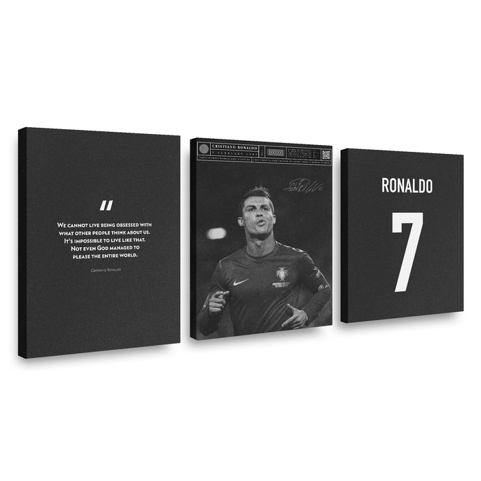 Canvas Trio Cristiano Ronaldo