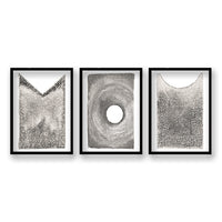 Cuadro Trio Puntillismo Sombreado