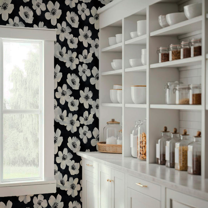 Papel Mural White Flower