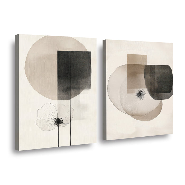 Canvas duo Flor Geométrica