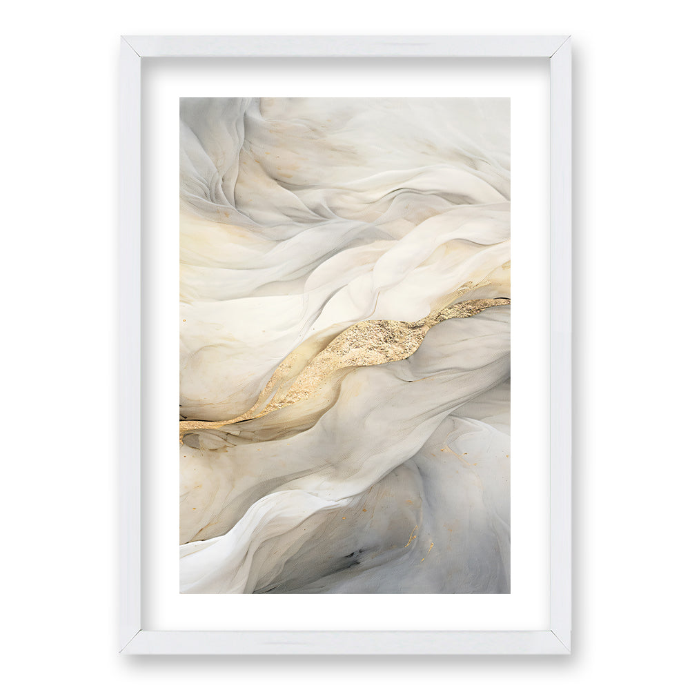 Cuadro Marmol Gris y Dorado III