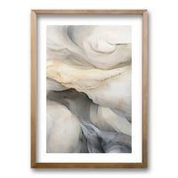 Cuadro Marmol Gris y Dorado II