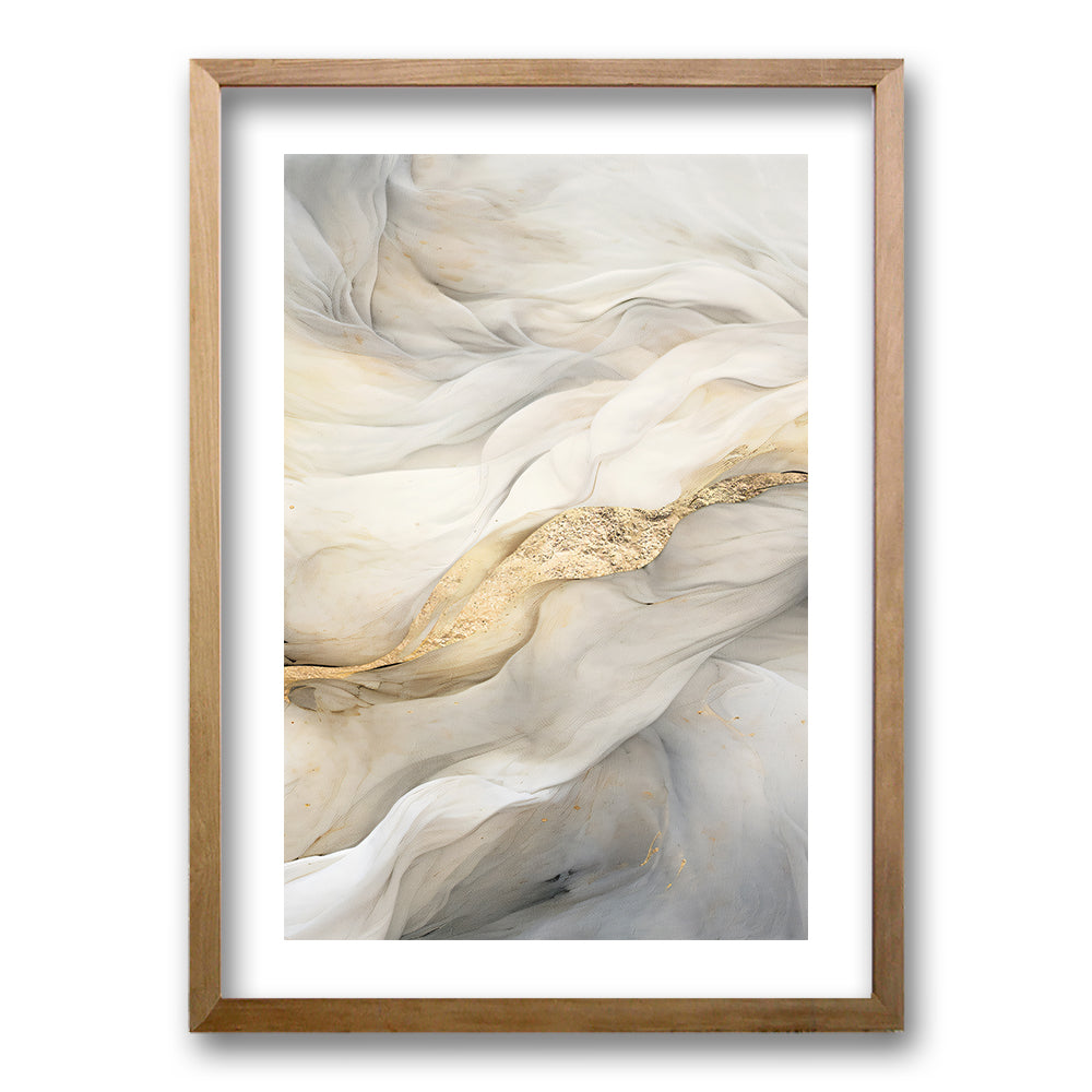 Cuadro Marmol Gris y Dorado III