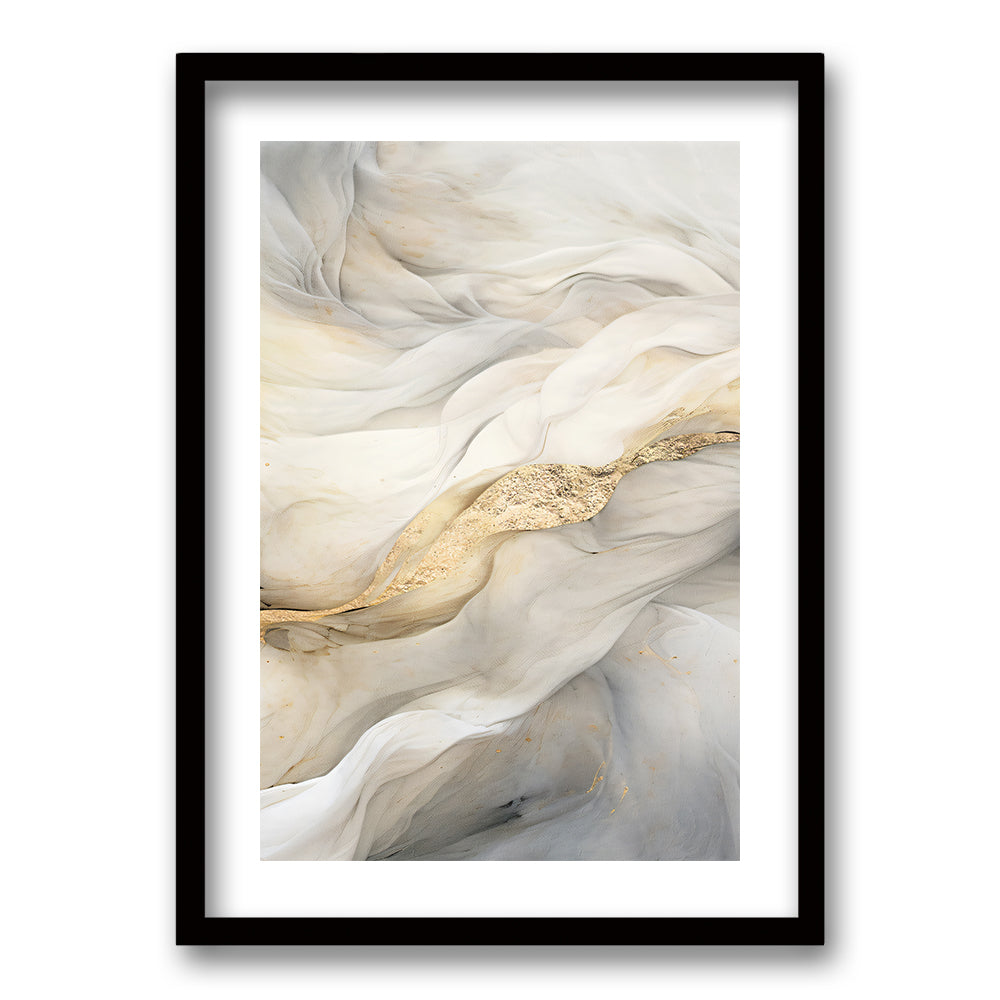 Cuadro Marmol Gris y Dorado III