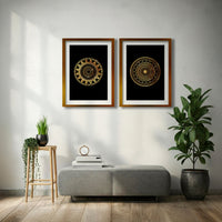 Cuadro Duo Dorado Mandala