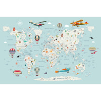Papel Mural Mapa Kid