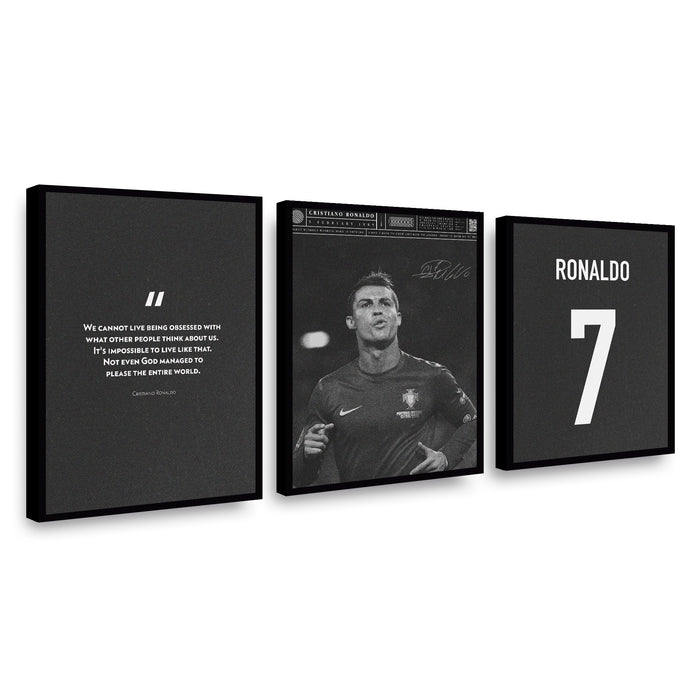 Canvas Trio Cristiano Ronaldo