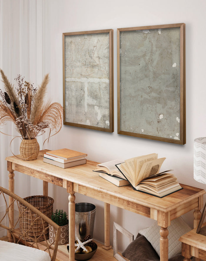 Cuadro Duo Marmol Gris