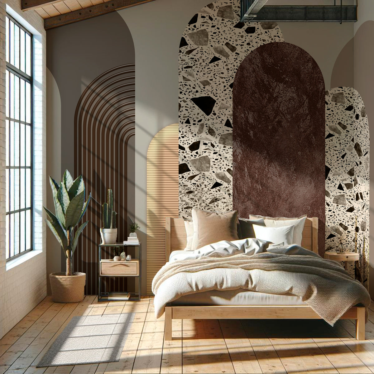 Papel Mural Pink Abstract