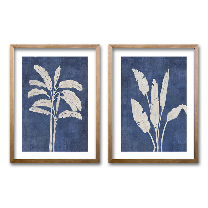 Cuadro Duo Blue Palm Trees
