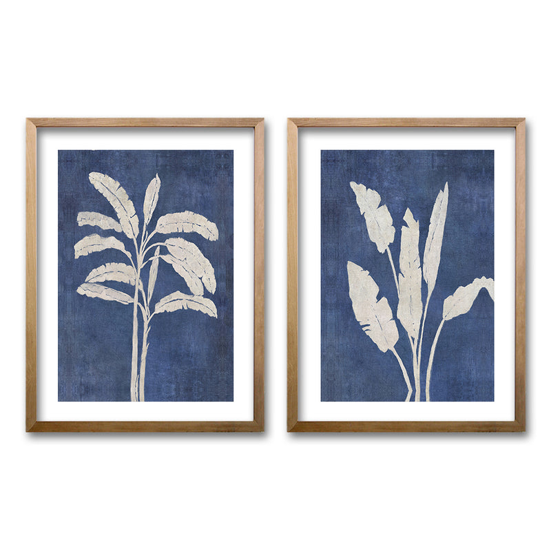 Cuadro Duo Blue Palm Trees