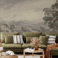 Papel Mural Paisaje Gris