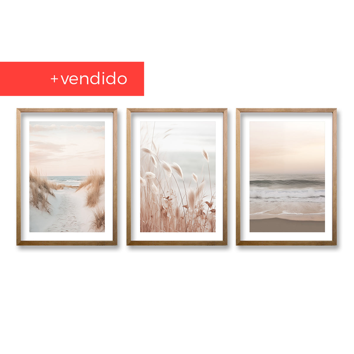 Cuadro Trio Walking Beach