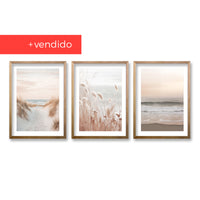 Cuadro Trio Walking Beach