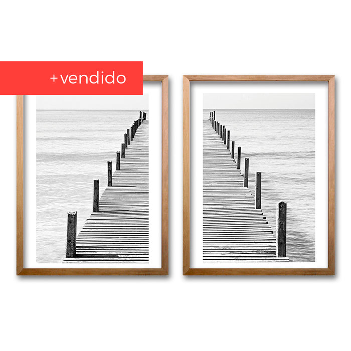 Cuadro Duo Muelle en Gris