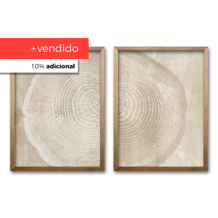 Cuadro Duo Silueta de Arbol