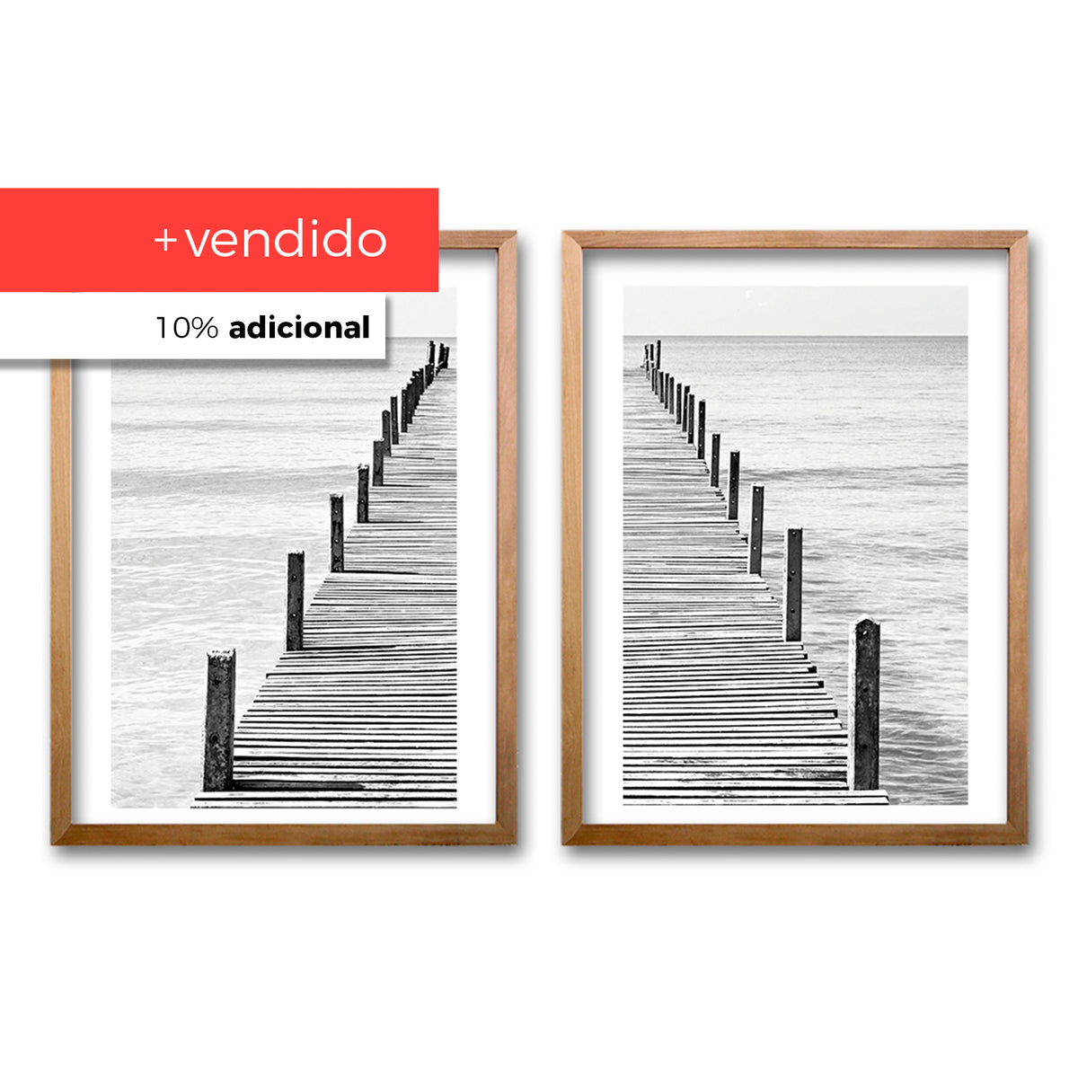 Cuadro Duo Muelle en Gris