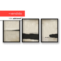 Cuadro Trio Soledad Beige