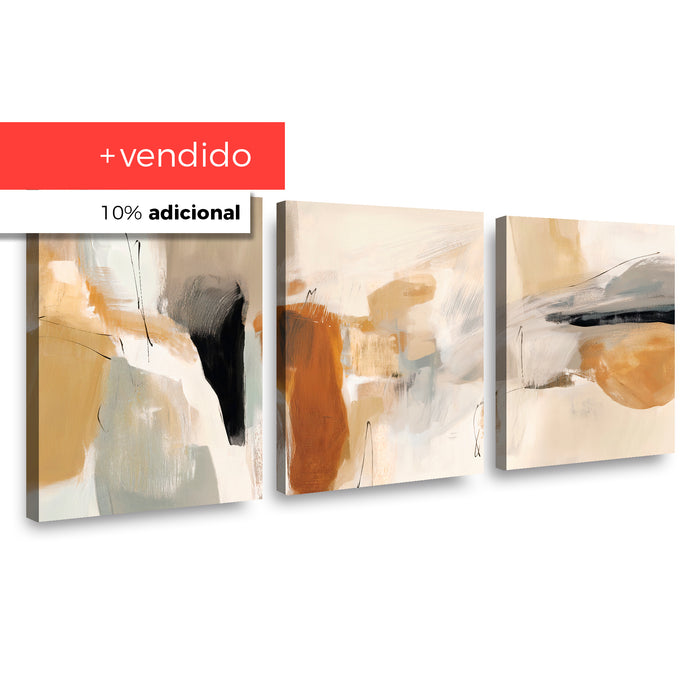 Canvas Trio Brush Strokes