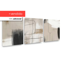 Canvas Trio Neutral Azul