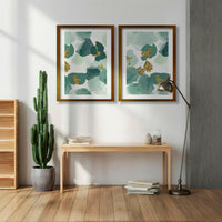 Cuadro Duo Dorado Turquoise