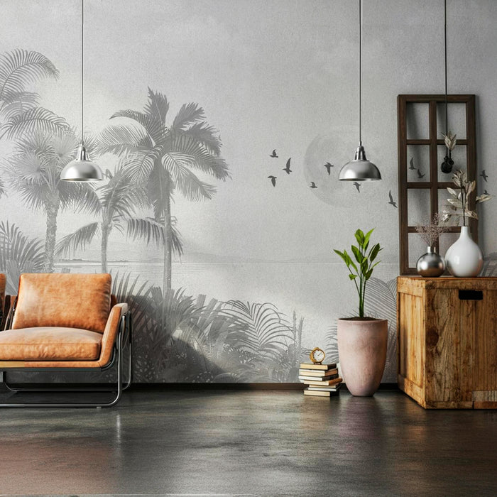 Papel Mural Playa Gris