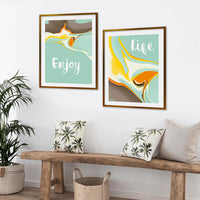 Cuadro Duo Madera Enjoy Life
